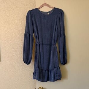 ANDREE BY UNIT Navy Long Sleeve Dress